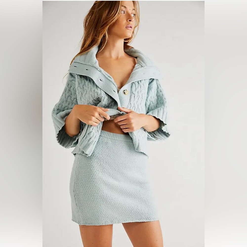 NWOT Free People Mae Sweater Set in Winding River - Size Large
